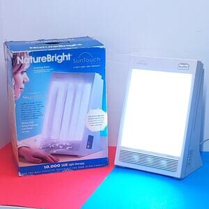 Nature Bright SunTouch Plus Sun Lamp Ion Therapy SAD Light Seasonal Affect New
